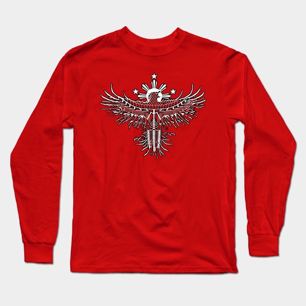 The Warrior (Red) Long Sleeve T-Shirt by Nostalgink